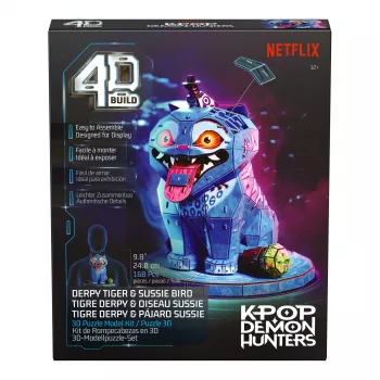 SPINMASTER 4D Build - K-Pop Demon Hunters - 3D sestavljanka Derpy Tiger in Sussie Bird