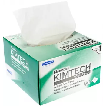 KIMBERLY-CLARK KIMTECH SCIENCE Delicate Task brisače, 280 brisač na škatlo, bele, 1-slojne, malo vlaknin, dozirna škatla