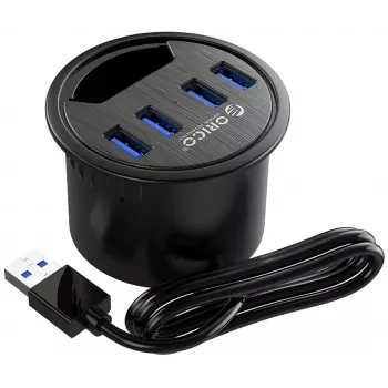 ORICO 4-portno USB 3.0 stikalo USB-A 5Gbps črno