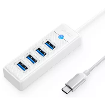 ORICO PW4U-C3-015-WH-EP USB-C zvezdišče 4x USB-A 3.2 Gen 1, belo