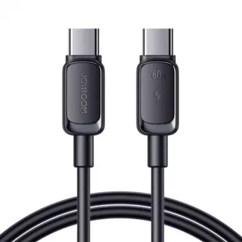 Joyroom kabel USB-C na USB-C za hitro polnjenje S-CC100A141B 120cm 60W 5A, črn