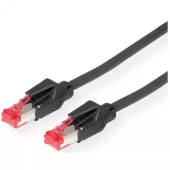 Draka Comteq S/FTP patch kabel Cat6 10m – 15m – RJ-45 – RJ-45 – črn