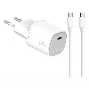 CELLY UP TC 1 USB-C 25W + kabel C na C