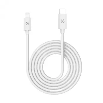 CELLY kabel Lightning na USB-C 60W - 1,2m bel, MFi certificiran