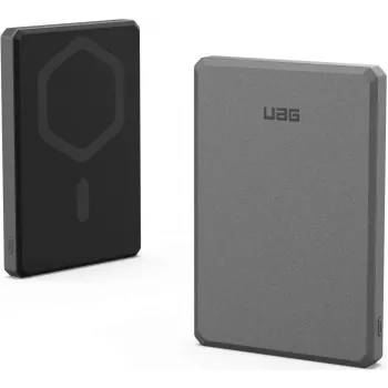 Urban Armor Gear UAG Ultra Slim robustna prenosna baterija magnetni brezžični polnilnik 5000 mAh 20W črna