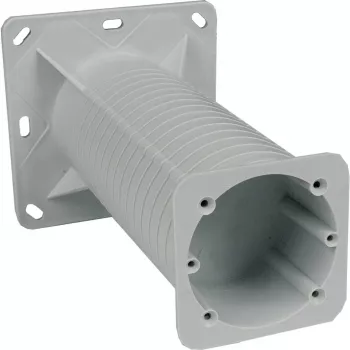 KOPOS KEZ_KB elektroinštalacijska doza za toplotno izolirane fasade, 120x120mm, siva/oranžna