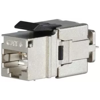 SOLARIX Cat.6 STP FTP RJ45 keystone modul brez orodja srebrn