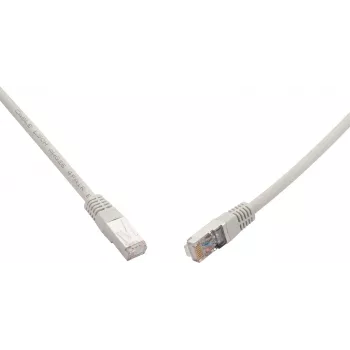 SOLARIX CAT.6A S/FTP Ethernet patch kabel 0,5m siv