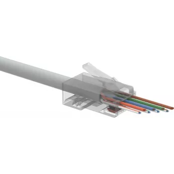 SOLARIX RJ45 Cat.5e UTP prehodni konektor SXRJ45-5E-UTP-EASY (100 kosov)