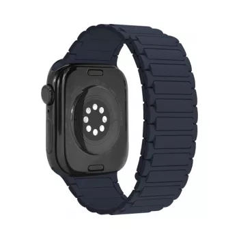 Mobilize silikonski pas za uro - magnetni - za Apple 42/44/45/49mm - moder