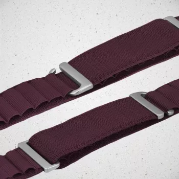 Mobilize najlonski pas za uro - Alpine - titanov priključek - za Apple 38/40/41mm - bordeaux