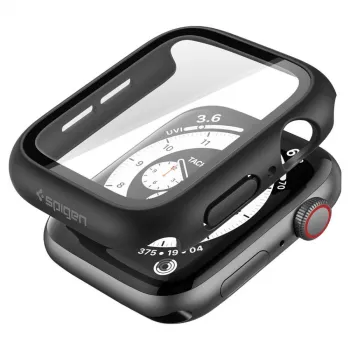 Spigen Thin Fit 360 Apple Watch 4 / 5 / 6 / SE 1 / 2 / 3 (44 mm) črn