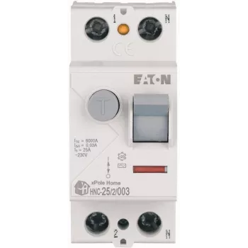 EATON PFL6 zaščitno stikalo na diferenčni tok 25A 2P 30mA AC 6kA