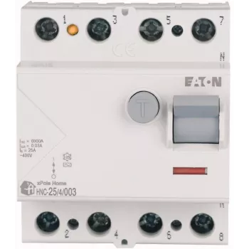EATON zaščitno stikalo na diferenčni tok 25A 4P 4M 30mA AC 6kA