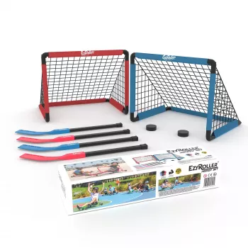 EzyRoller EZ-HOCKEY set za 4 igralce (goli, palice, ploščki)
