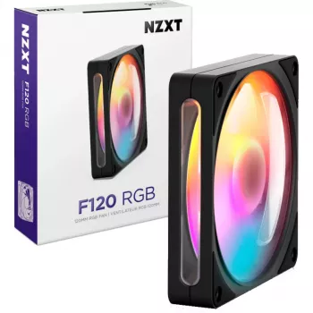 NZXT F120 RGB 120mm PWM ventilator, črn