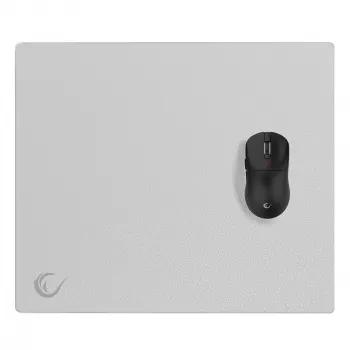 Rampage Vision Glass podloga za miško XL 450 × 400 mm mikrojedkana siva