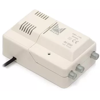Alcad AI-200 širokopasovni notranji ojačevalnik VHF-UHF 1 vhod 2 izhoda