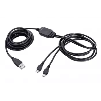 TRUST GXT 222 DUO kabel za polnjenje in igranje 2m črn, USB-A na Micro-USB, za Xbox One krmilnik