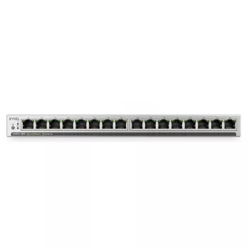 ZyXEL GS1100-16EP 16-portno gigabitno PoE+ stikalo brez upravljanja, 135W proračun, brez ventilatorja, vitek