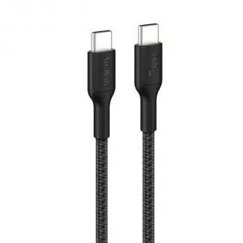 Belkin BOOST↑CHARGE pleten kabel USB-C na USB-C 60W 2m črn