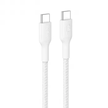 Belkin BOOSTCHARGE pleten kabel USB-C na USB-C 60W PD 2m bel