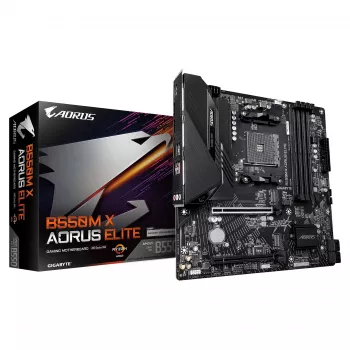GIGABYTE B550M X AORUS ELITE AM4 Micro-ATX matična plošča, AMD B550, 4x DDR4, HDMI/DP, 2x M.2, 2.5GbE, Wi-Fi 6E