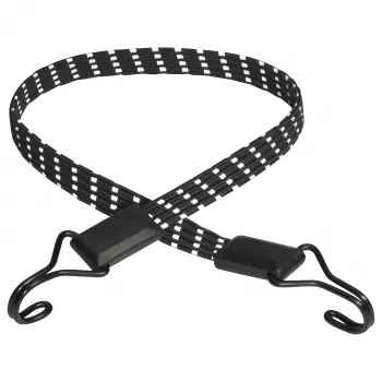 Master Lock gumijast napenjalni trak raven in odsevn 3229EURDAT, 100 cm, 40 kg WLL, črn