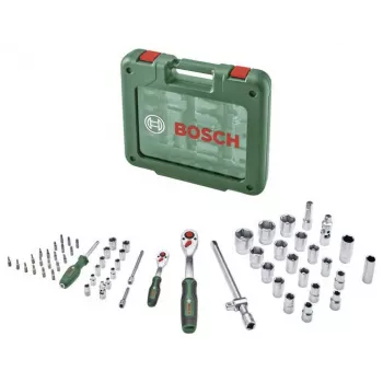 Bosch 60-delni komplet raglj in nastavkov z kovčkom, 1/4 inch & 1/2 inch, najv. navor 768 Nm