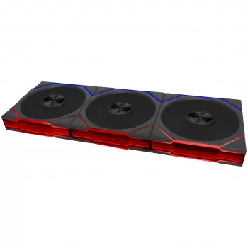 Lian Li UNI FAN TL FLEX Wireless ARGB ventilator 120mm, 3 kos s krmilnikom – črn
