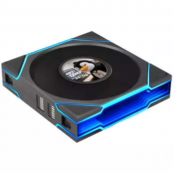 Lian Li UNI FAN TL LCD FLEX Wireless 120mm Reverse Blade ARGB PWM ventilator z LCD zaslonom – črn