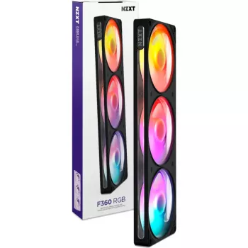 NZXT F360 RGB 360mm vse-v-enem tekočinsko CPU-hlajenje - črno