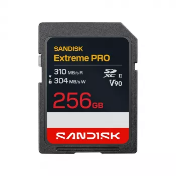 SanDisk Extreme PRO 256 GB SDXC UHS-II V90 U3 Class 10 pomnilniška kartica