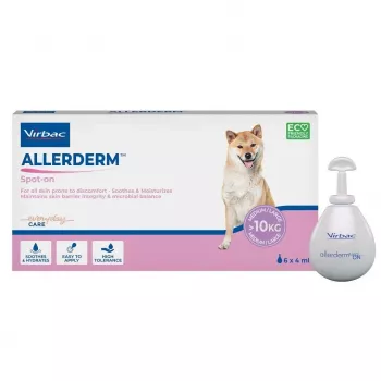 Virbac Allerderm Spot-On za pse - dermatološka podpora kožni barieri, 6 pipet x 4 ml