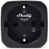 Shelly Plug M Gen3 črn pametni vtič s spremljanjem porabe energije, 13A, Wi-Fi in Bluetooth