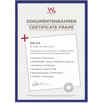 Walther New Lifestyle A4 okvir za slike 21x29,7 cm moder plastika KV130L