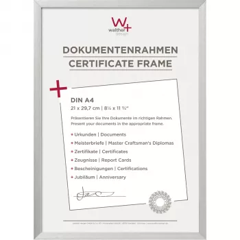 Walther Chair A4 okvir za slike 21x29,7 cm aluminij srebrn AJ130S
