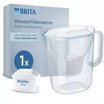 BRITA Style Essential XL bel vrč za filtriranje vode z vložkom MAXTRA PRO Pure Performance