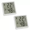 TFA 30.5059.02.02 digitalni set termo-higrometra 2 kosa, belo-srebrn
