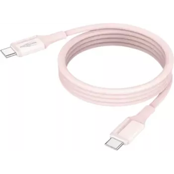 ANSMANN magnetni silikonski kabel USB-C 1,2 m, rožnat