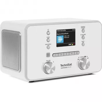 TechniSat DigitRadio 550 IR internetni DAB+ FM radio z Bluetooth, Spotify Connect, 20W stereo, barvni TFT zaslon, bel