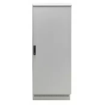 EFB Elektronik 19 inch omrežna omara IP55 24U 800x800 s predmontiranim podstavkom, svetlo siva RAL 7035
