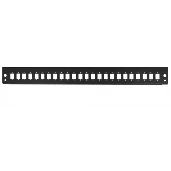 LogiLink FB2401B 19 inch 1U 24-portna čelna plošča optičnega patch panela, črna RAL 9005