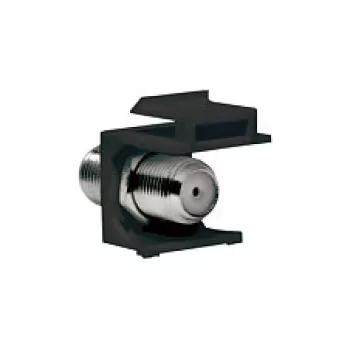 LogiLink NK0018B Keystone F-Type 75 Ohm spojka, vtičnica-vtičnica, črna