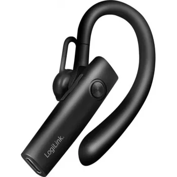 LogiLink BT0078 ušesna Bluetooth 5.4 slušalka z mikrofonom, črna