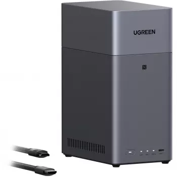 UGREEN DH2300 komplet z 2x Seagate IronWolf NAS 4TB CMR (črn)