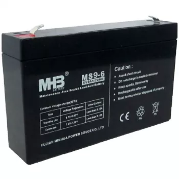 PowerWalker MHB MS9-6 6V 9Ah zatesnjena svinčeva kislinska baterija za sisteme UPS