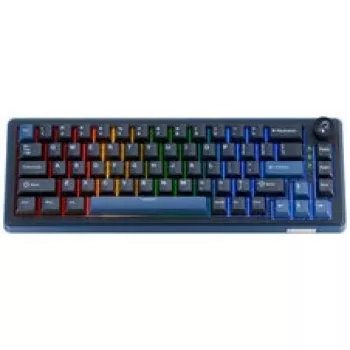Ducky OK-M 65 mehanska igralna tipkovnica, 65% form factor, Hot-Swappable, RGB osvetlitev ozadja, ANSI postavitev, KTT Baby Blue stikala