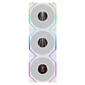 Lian Li UNI FAN TL120 LCD FLEX Wireless ARGB Reverse 3-Pack bel 120mm ventilator za ohišje