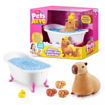 ZURU Pets Alive Mommy Capybara and Baby Surprise interaktivna igrača